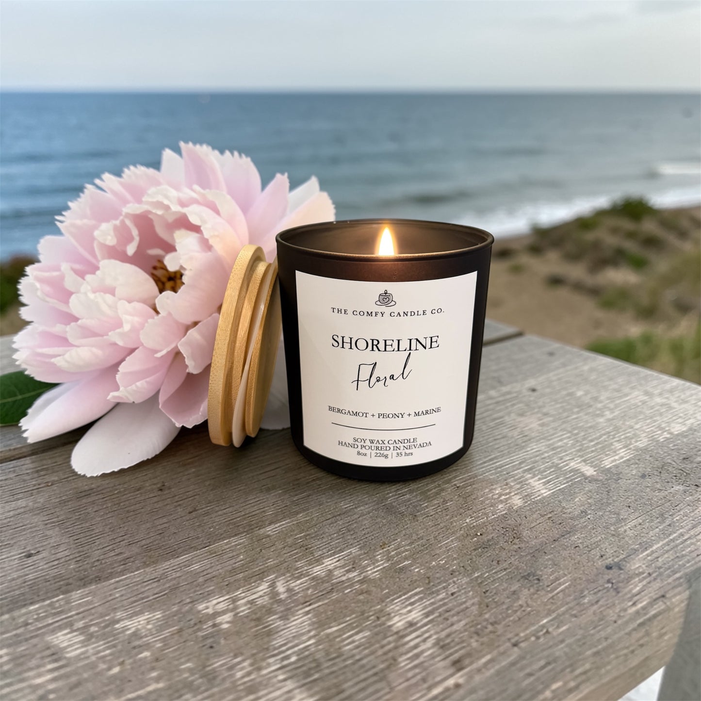 SHORELINE FLORAL 8 OZ. CANDLE