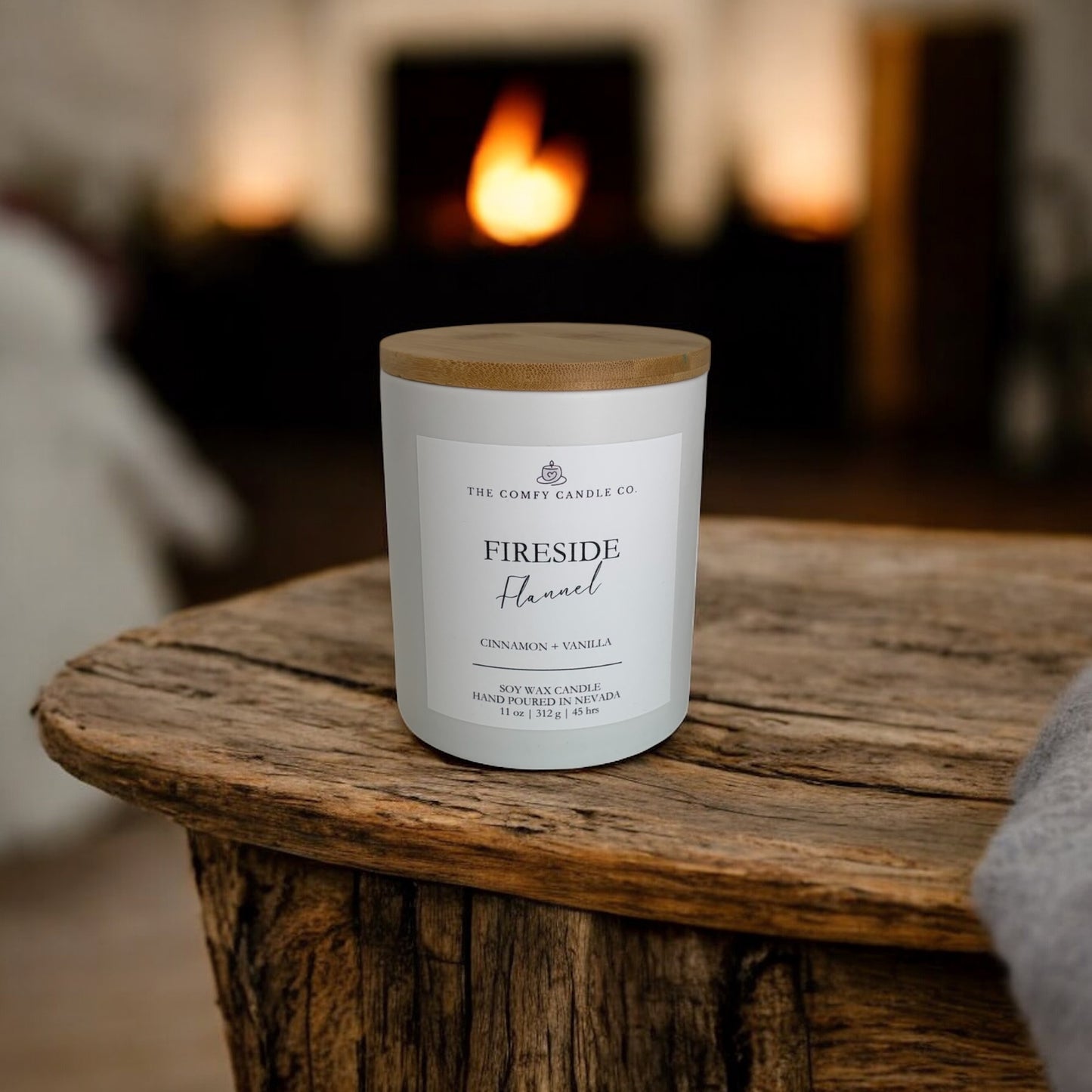 FIRESIDE FLANNEL 11 0Z. CANDLE