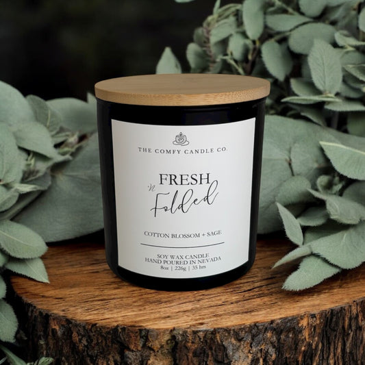 FRESH N FOLDED 8 OZ. CANDLE