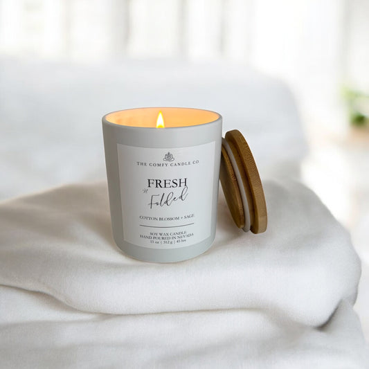 FRESH N FOLDED 11 OZ. CANDLE