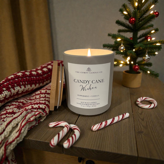 CANDY CANE WISHES 11 OZ. CANDLE
