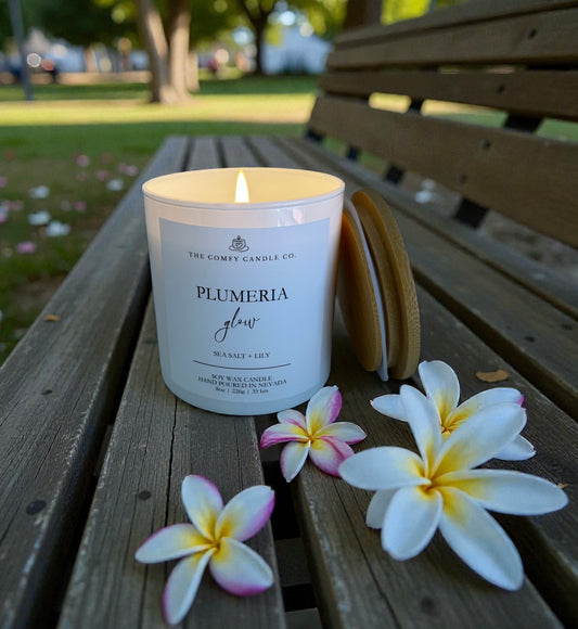 PLUMERIA GLOW 8 OZ. CANDLE