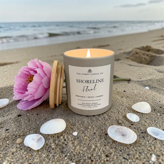 SHORELINE FLORAL 11 OZ. CANDLE