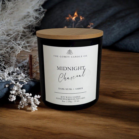 MIDNIGHT CHARCOAL 8 OZ. CANDLE